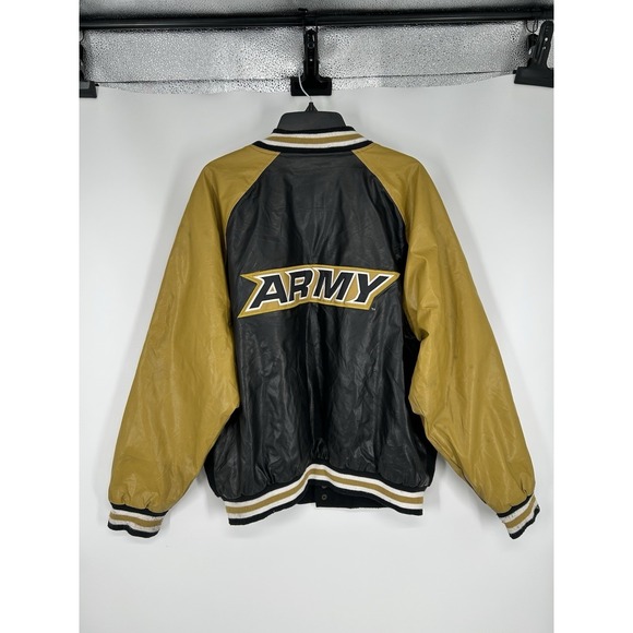 Steve & Barry's Other - Army Black Knights Vintage Steve &‎ Barrys Vintage Leather Varsity Jacket Mens L